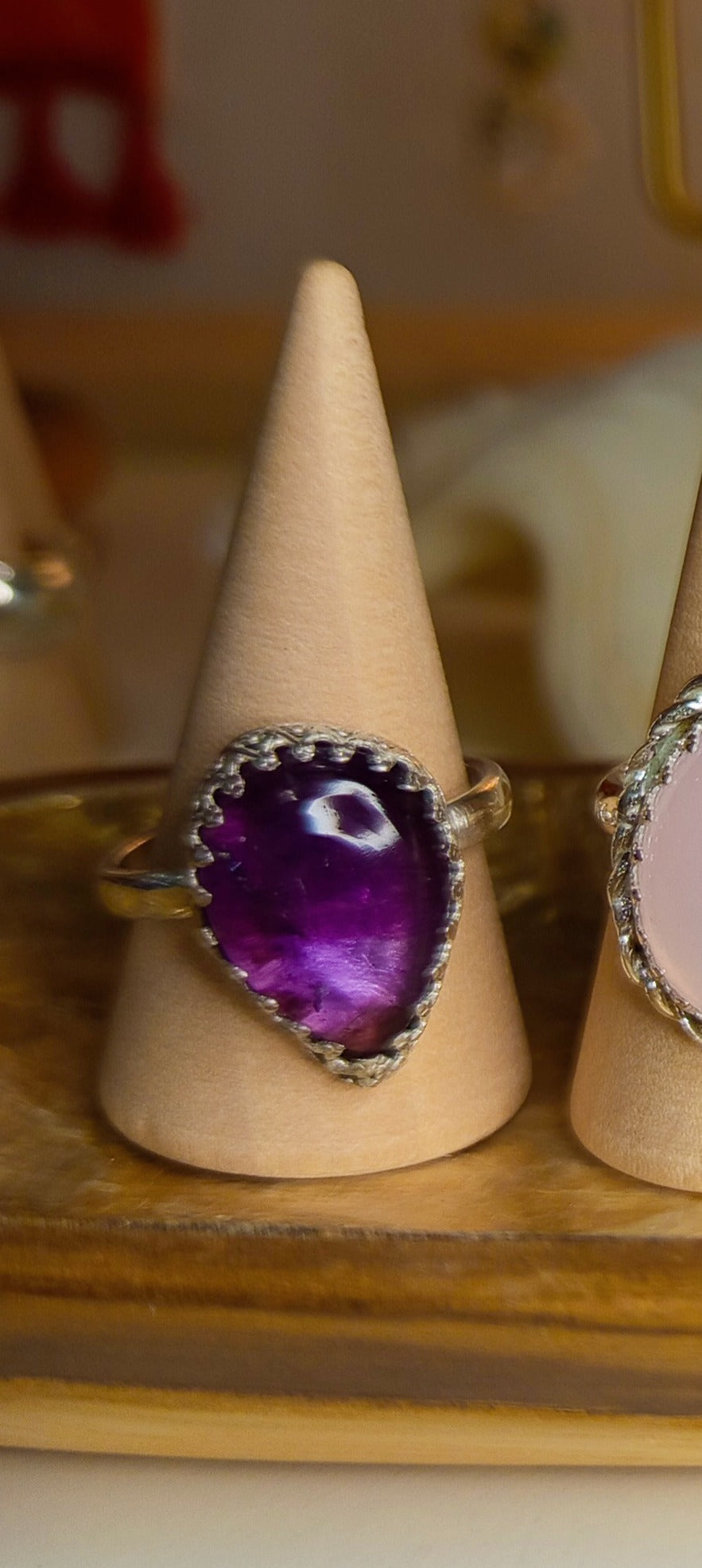 Gemstone Aura Rings