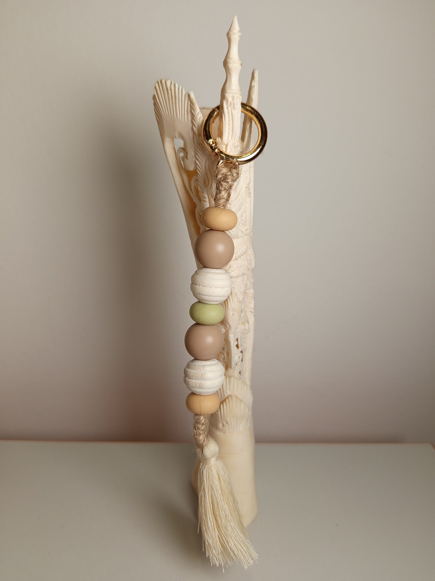 Earthy Beads Keychain