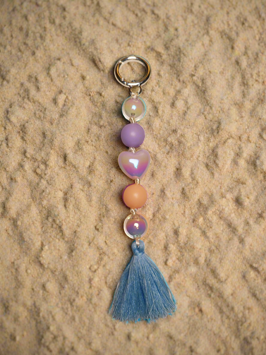 Pastel Rainbow Keychain, Sunny Love Keychain