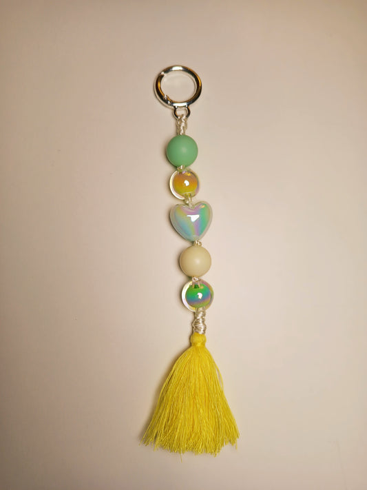 Pastel Rainbow Keychain, Sunny Love Keychain