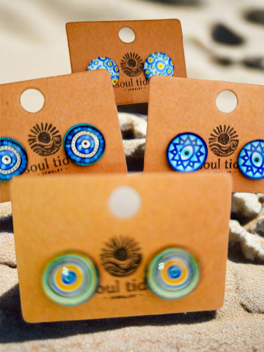 Hamsa Waves Earrings