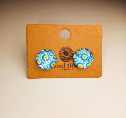 Hamsa Waves Earrings