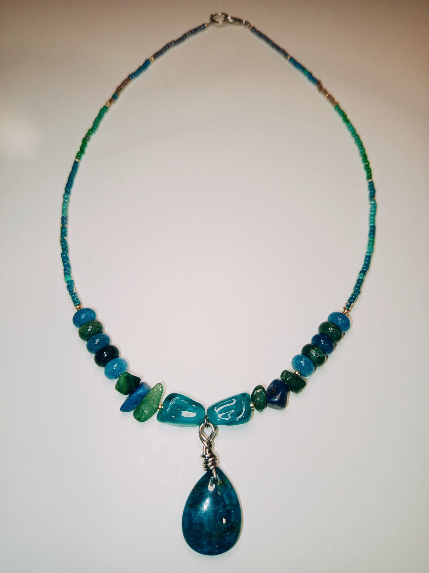 Blue Apatite Necklace
