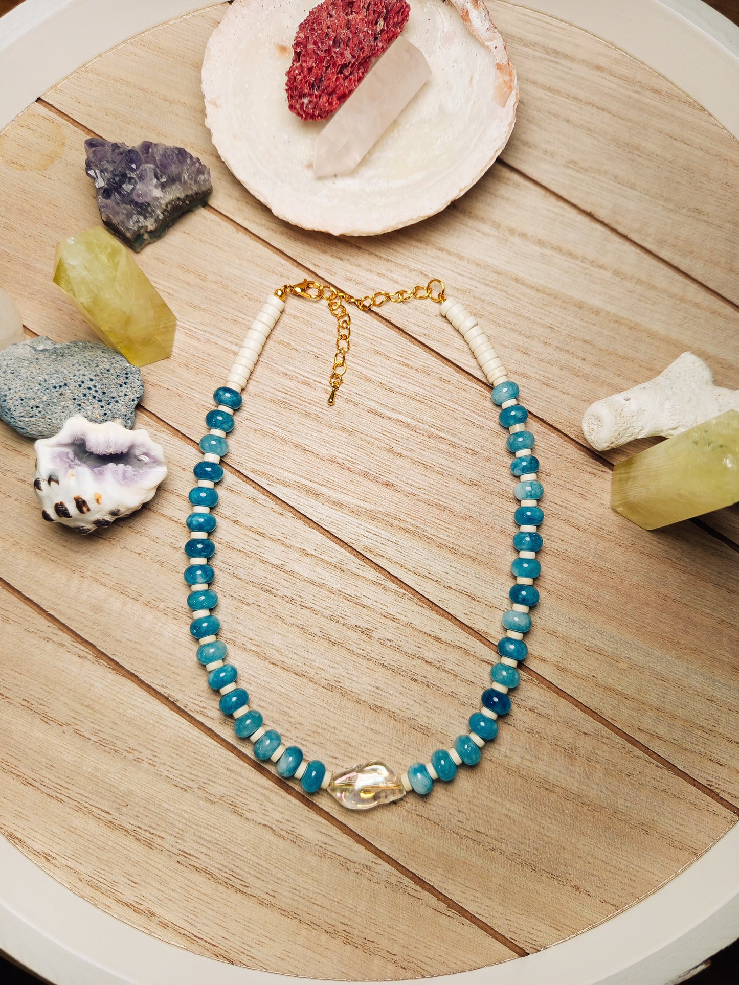 Blue Aegean Drift Necklace