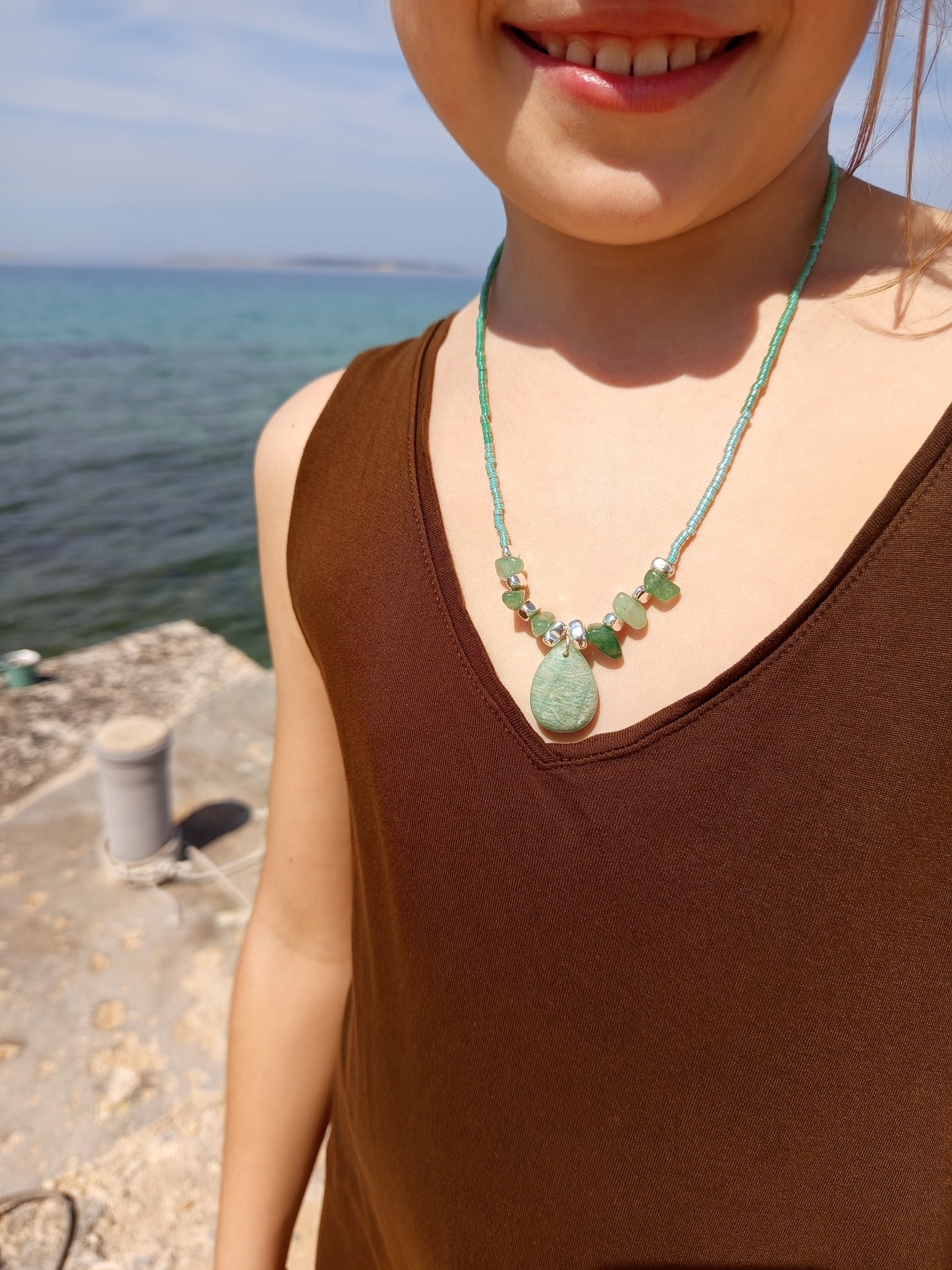 Ocean Heart Necklace