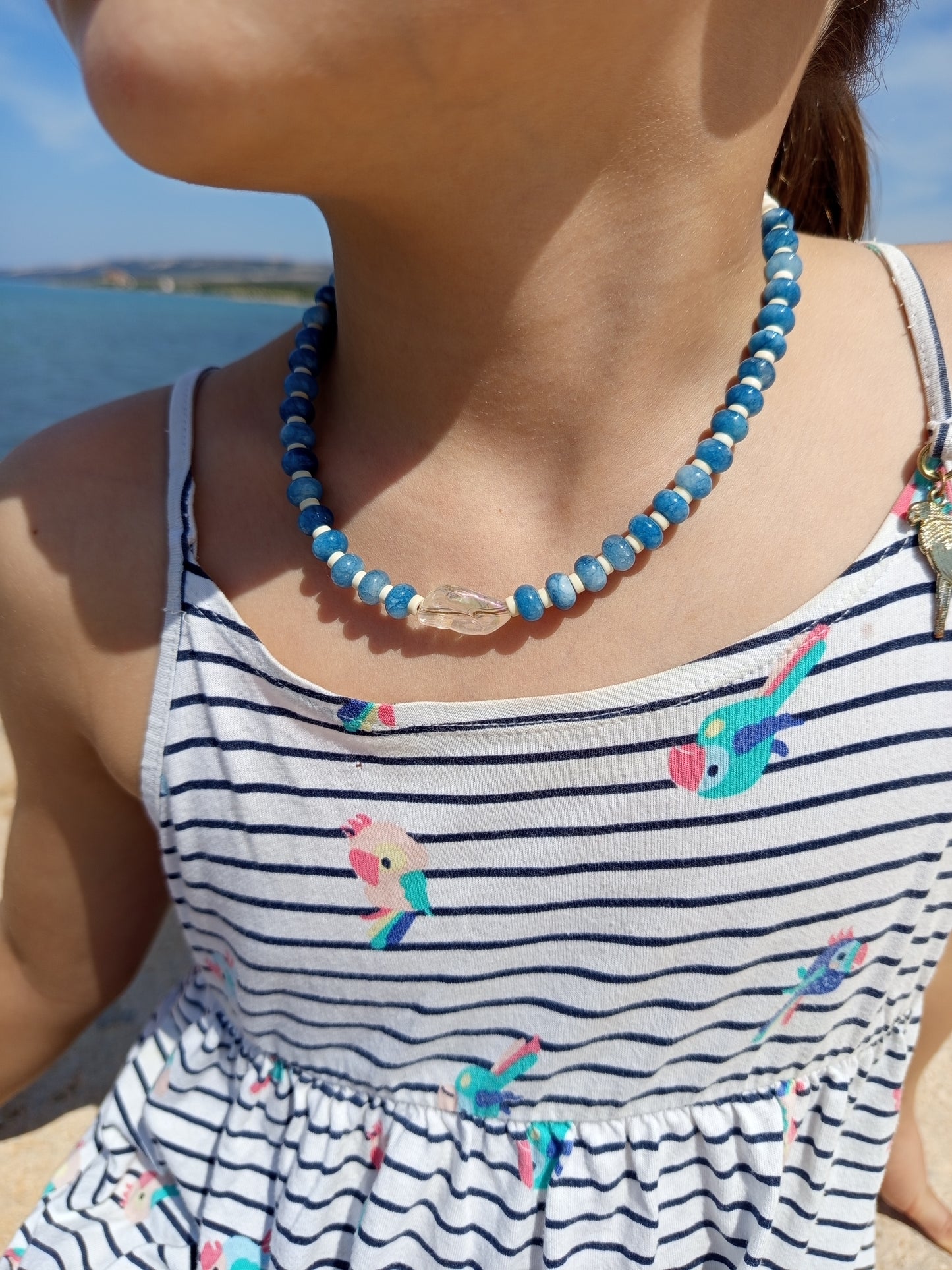Blue Aegean Drift Necklace