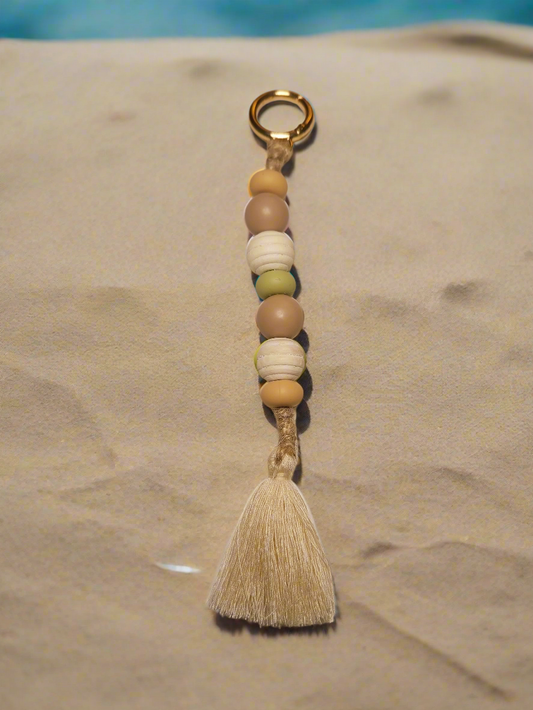 Earthy Beads Keychain