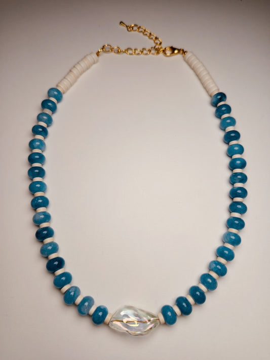 Blue Aegean Drift Necklace