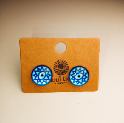 Hamsa Waves Earrings