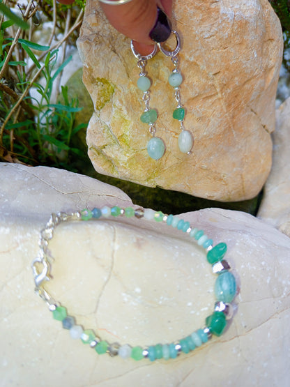 Aventurine Calm Set – Bracelet & Earrings