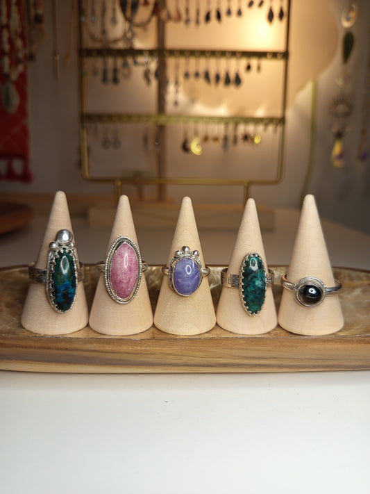 Vibrant Gem Rings