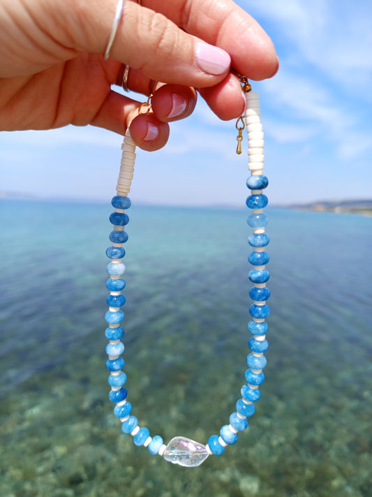 Blue Aegean Drift Necklace